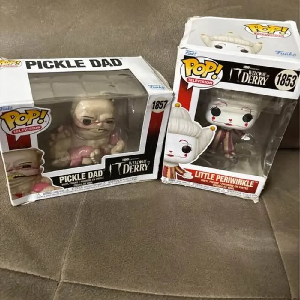 Funko Pop! Welcome to Derry Pickle Dad #1857 & Little Periwinkle 2 Figure Lot